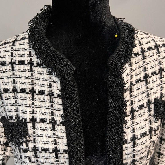 Zara Jackets & Blazers - Black and white detailed cardigan🤍